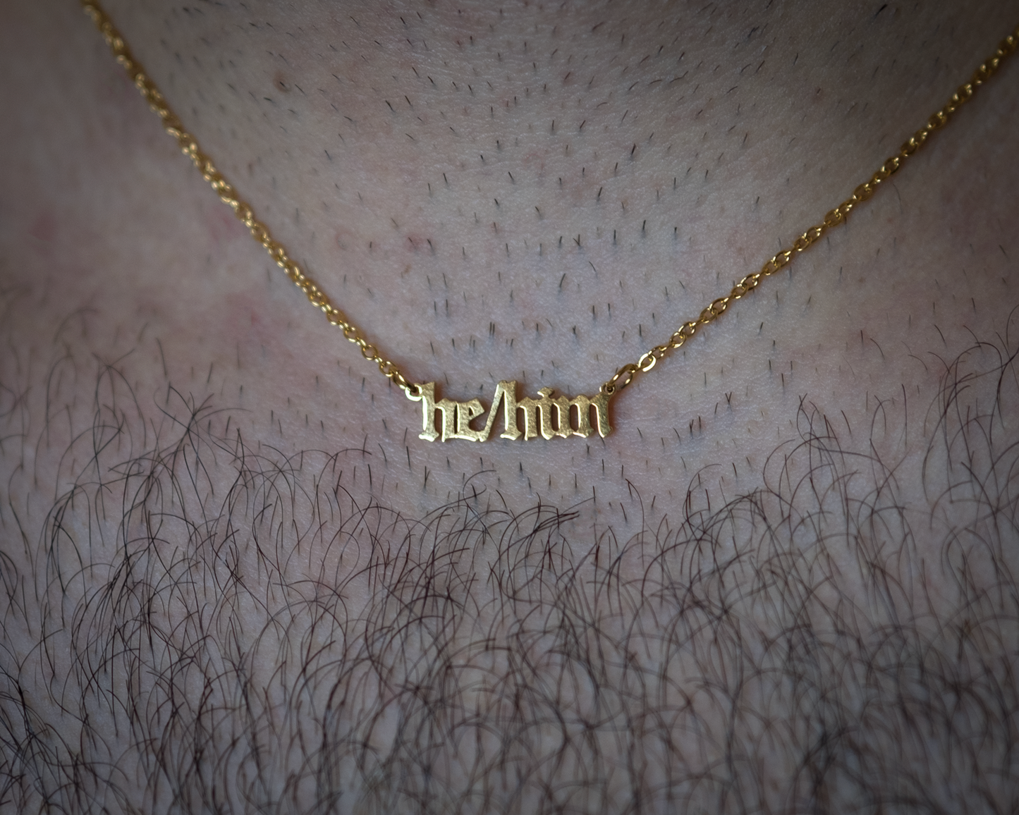 He/Him Pronoun Necklace