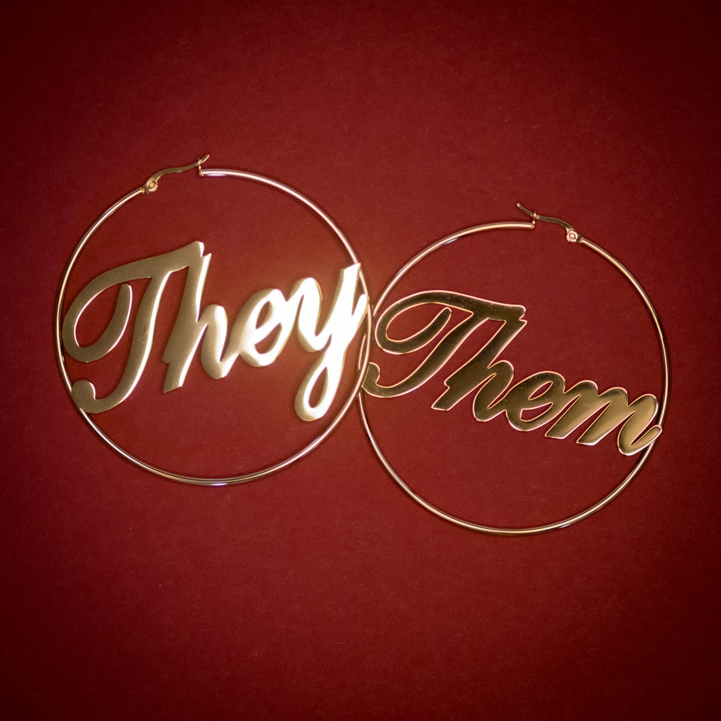 Hoop earring "they/them"